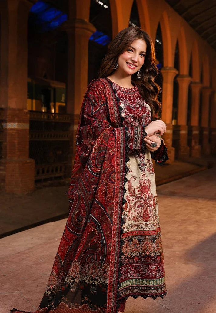 EL-280 Unstitched Digital Printed Lawn Suit 3pc With Digital Printed Lawn Dupatta