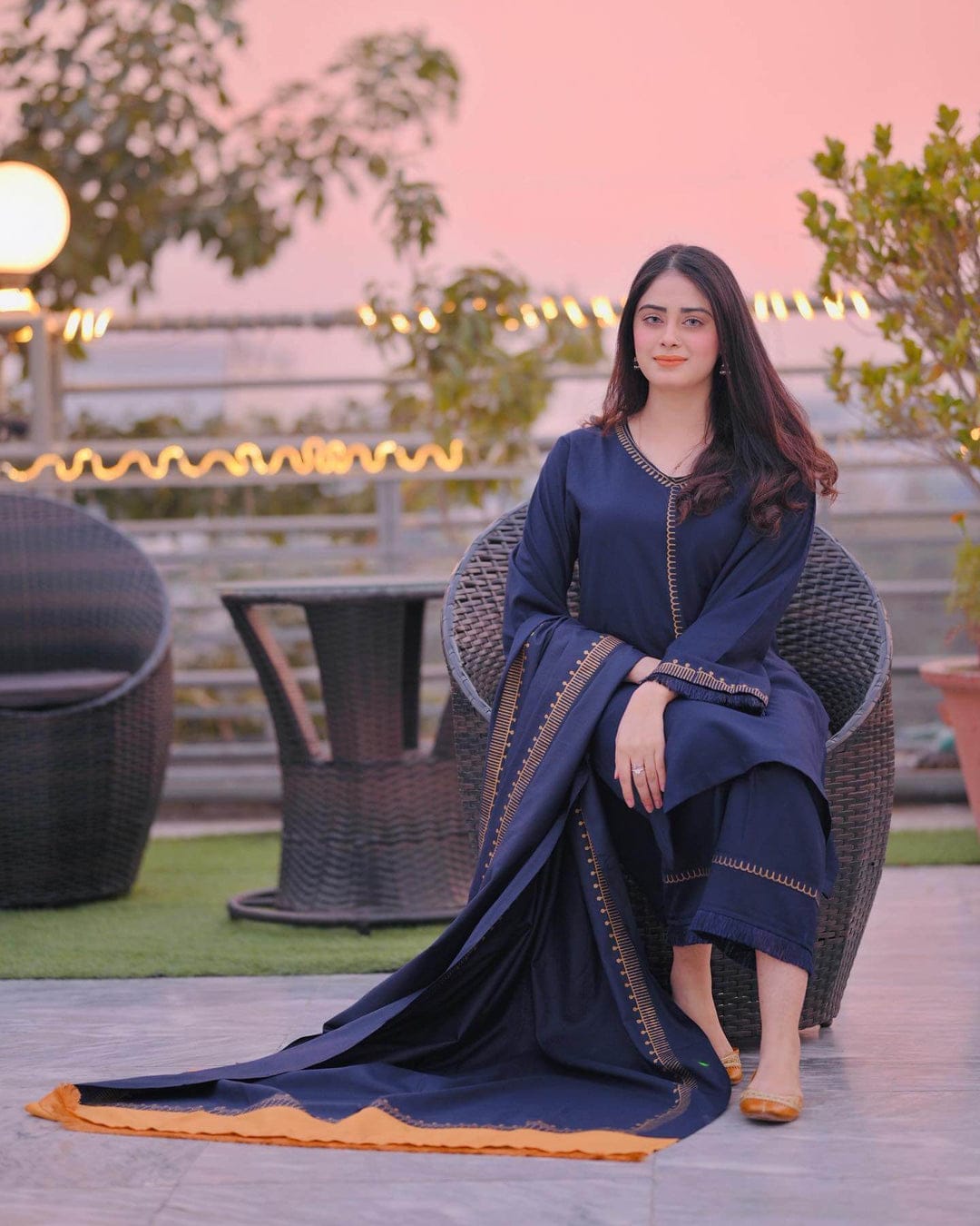 EL-1145 3Pc Unstitched Dhanak Suit with Printed Wool Shawl - ELAFF