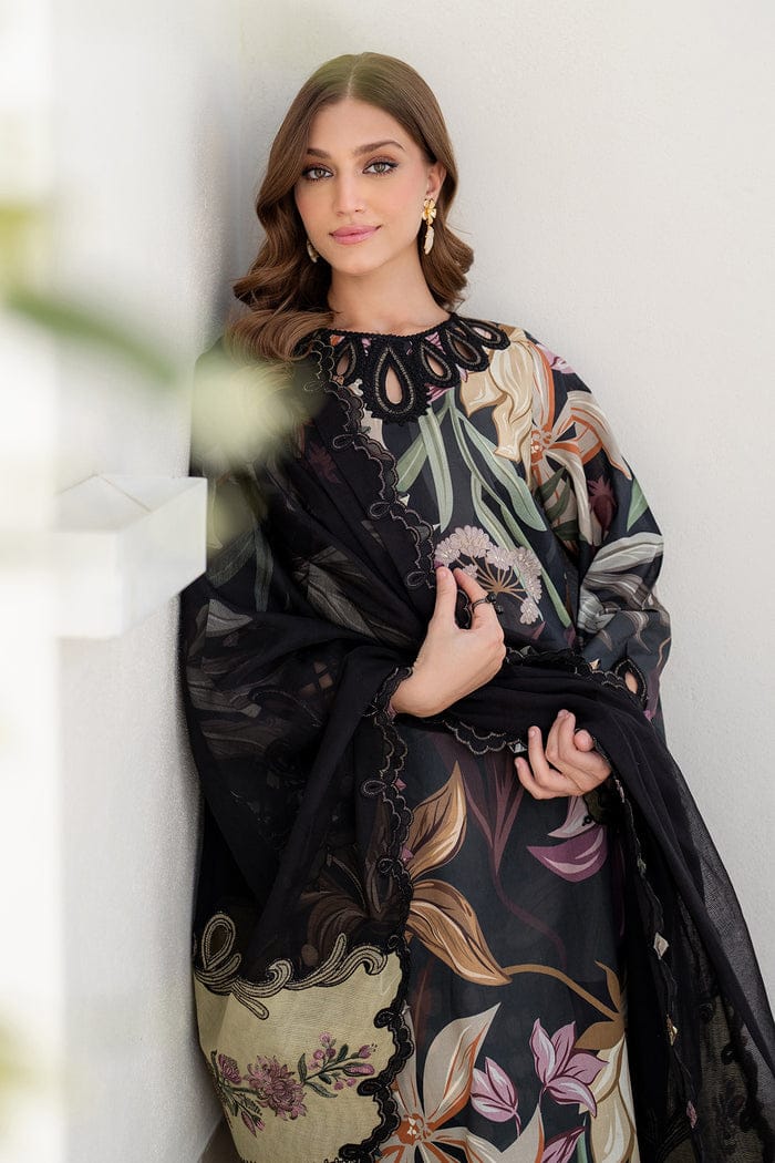 EL-BQ2116 Digital Printed Lawn 3Pc Suit With Digital Printed Lawn Dupatta - ELAFF