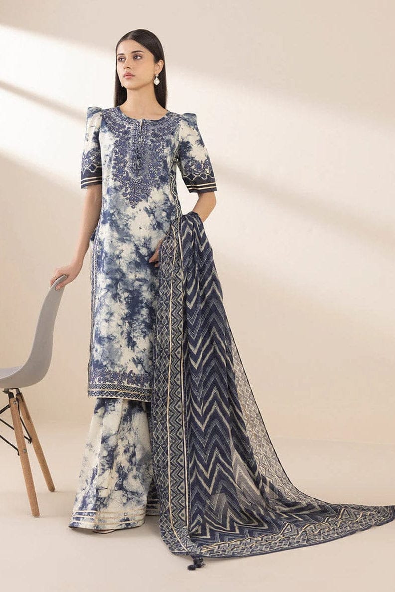 EL-SP500 Unstitched Digital Printed Lawn Suit 3pc With Digital Printed Lawn Dupatta - ELAFF