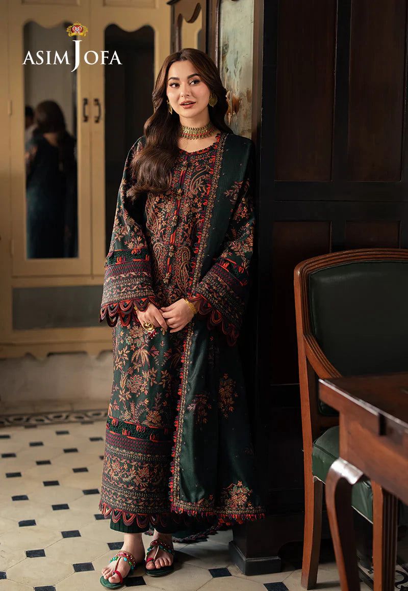 EL-104 Unstitched Fully Embroided Lawn Suit With Cotton Lawn Digital Printed Dupatta - ELAFF