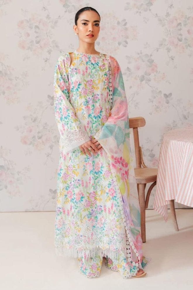 EL-AF70 Digital Printed Lawn Suit 3pc with Lawn Digital Printed Dupatta - ELAFF