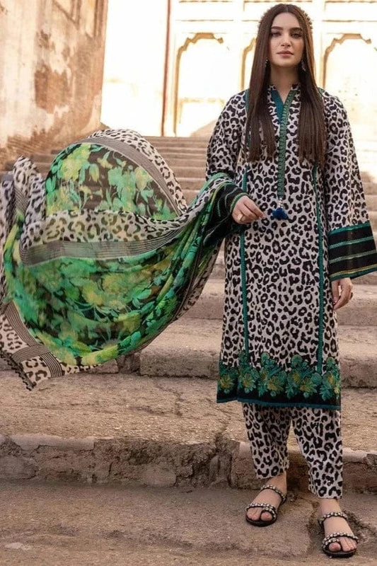 Digital Printed Lawn Suit 3pc With Lawn Digital Printed Dupatta - ELAFF