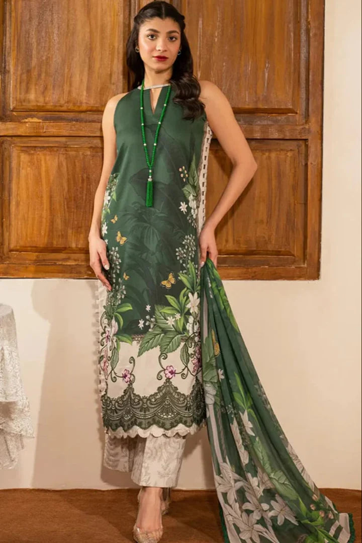 EL-LM460 Digital Printed Lawn Suit 3pc with Lawn Digital Printed Dupatta - ELAFF