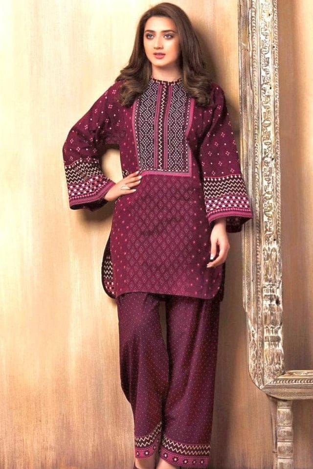 EL-KS765 Lawn Fully Embroidered 2pc - ELAFF