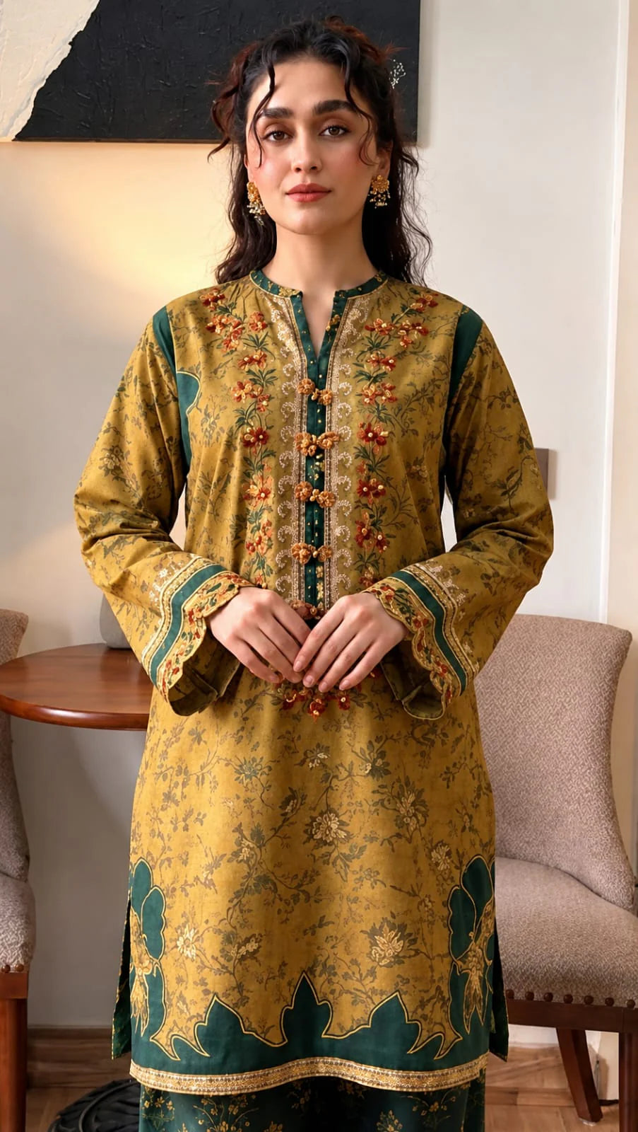 EL-MB207 Lawn Unstitched Digital Printed Suit