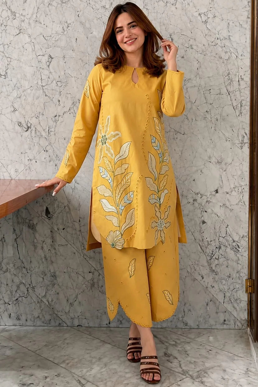 EL-MB2840 Lawn Fully Embroidered 2pc Embroidered Trouser as well
