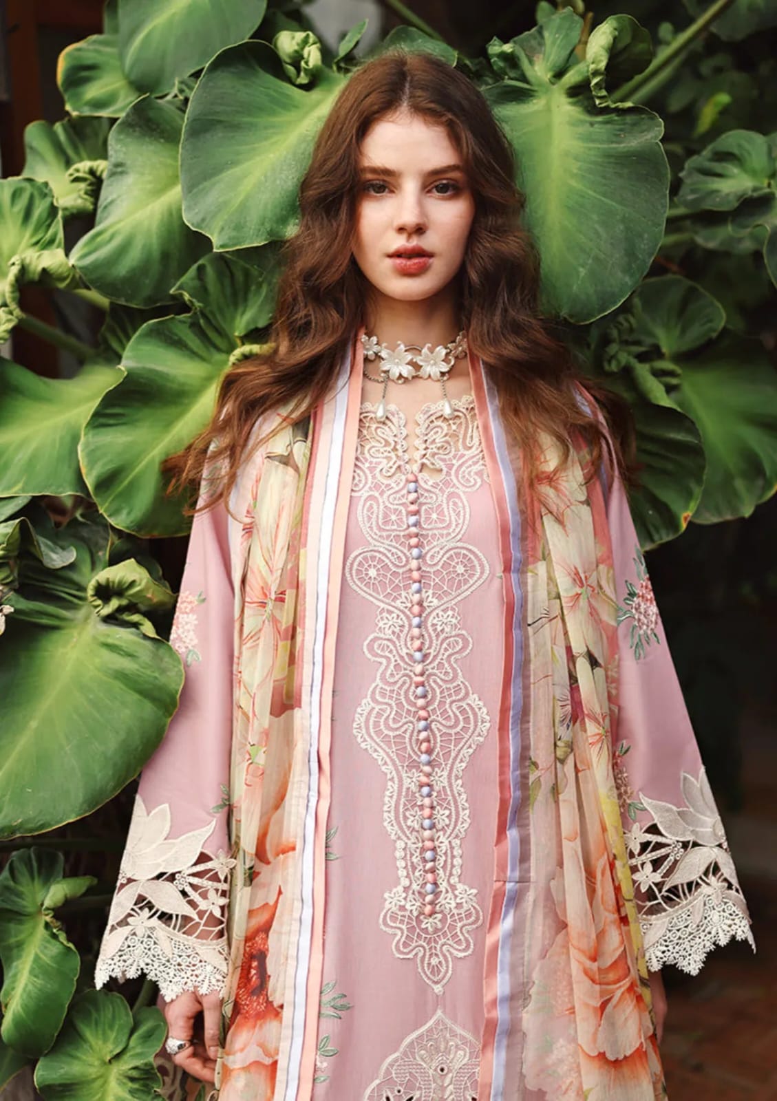Highly Recommended Unstitched Fully Embroidered Lawn Suit With Embroidered Lawn Dupatta