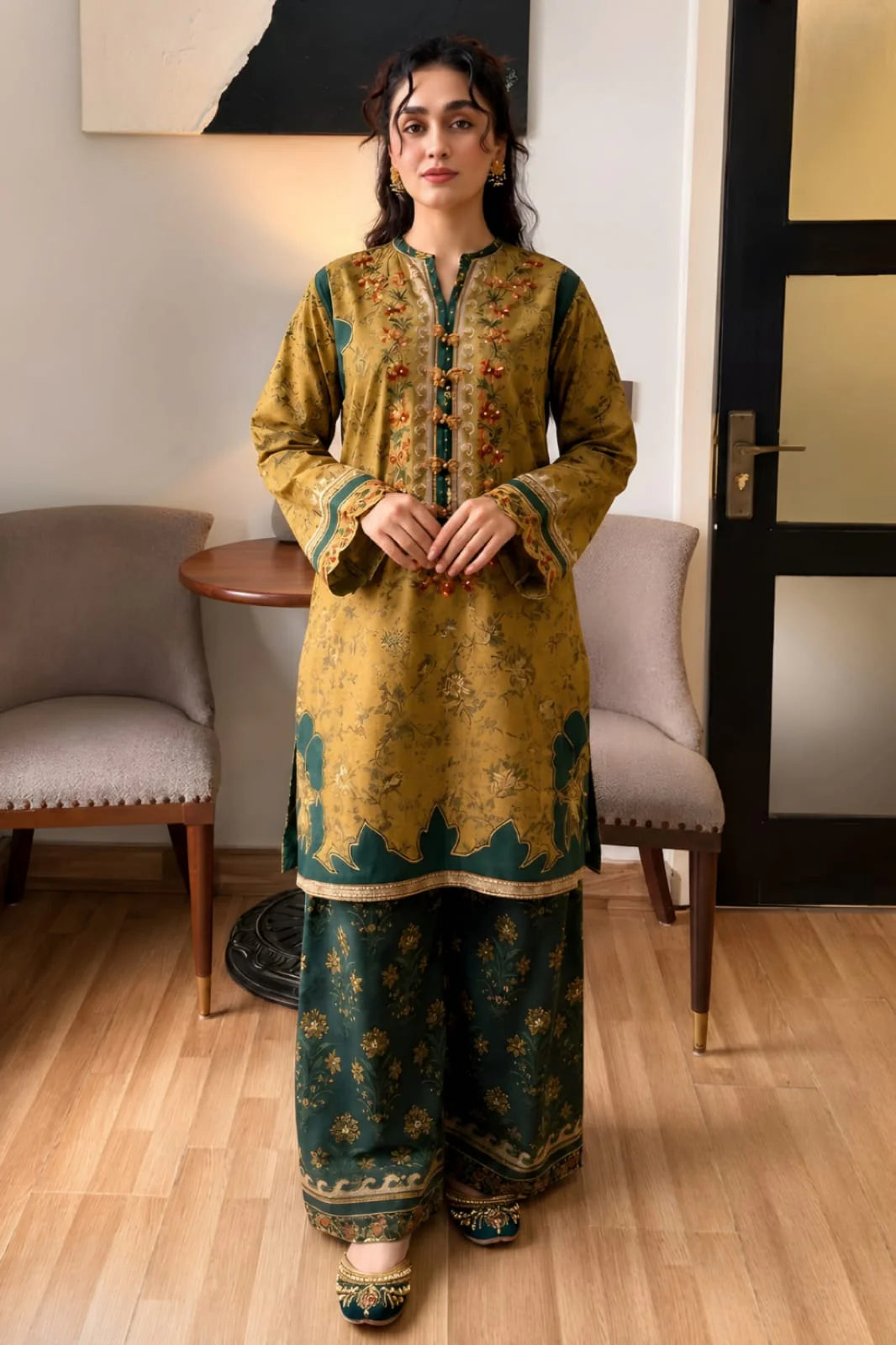 EL-MB207 Lawn Unstitched Digital Printed Suit