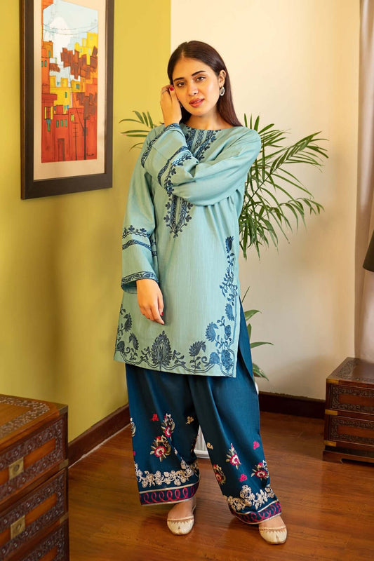 EL-MB70 Lawn Fully Embroidered 2pc