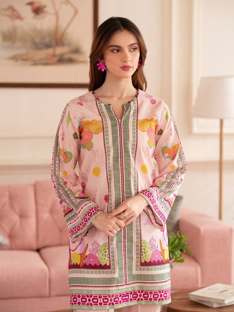 EL-LM07 Lawn Fully Embroidered 2pc